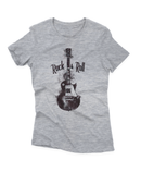 Camiseta Manga Curta Feminina Guitarra Rock & Roll