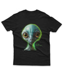 Camiseta Manga Curta Unisex Alien Verde
