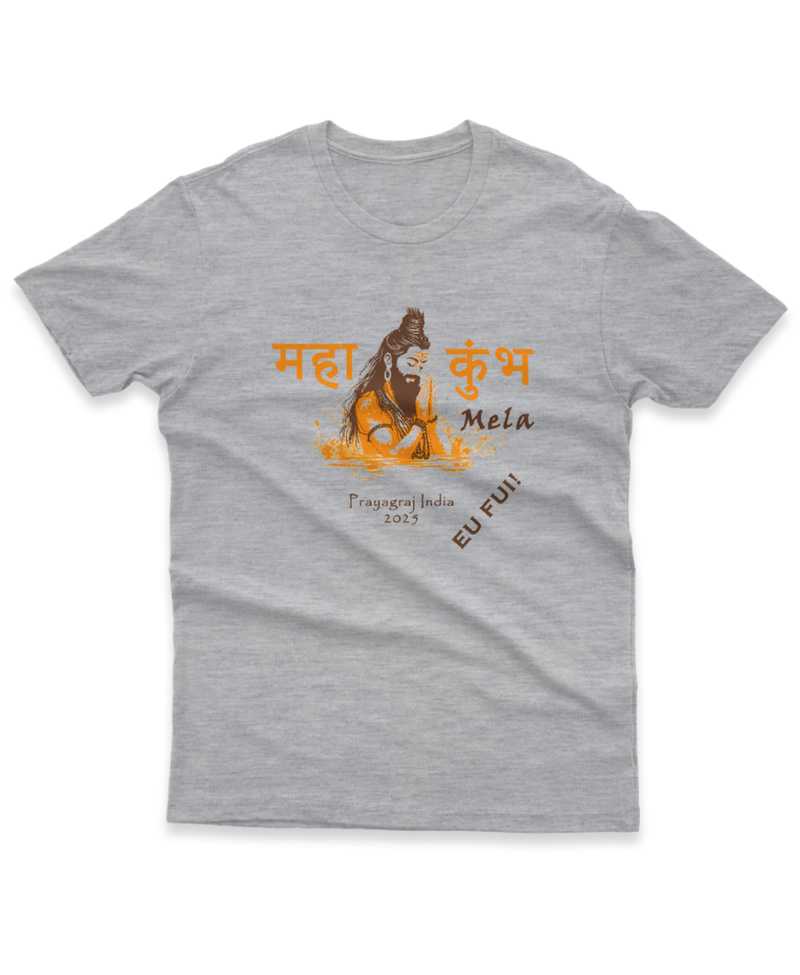 Camiseta Manga Curta Unisex Maha Kumbh Mela 2025 EU FUI