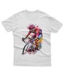 Camiseta Manga Curta Unisex Aquarela Ciclista 1 - ToughRide