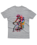 Camiseta Manga Curta Unisex Aquarela Ciclista 1 - ToughRide