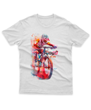 Camiseta Manga Curta Unisex Aquarela Ciclista 2 - ToughRide