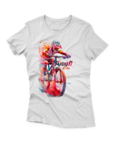 Camiseta Manga Curta Feminina Aquarela Ciclista 2 - ToughRide