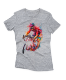 Camiseta Manga Curta Feminina Aquarela Ciclista 3 - ToughRide