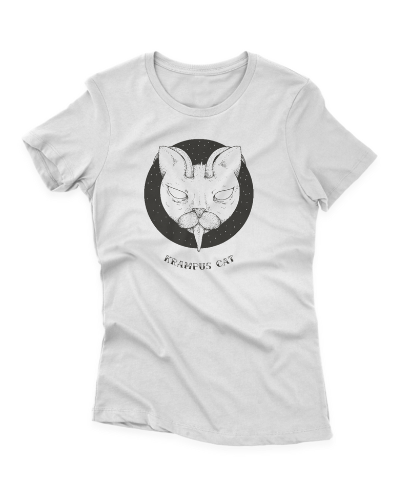 Camiseta Manga Curta Feminina Krampus Cat