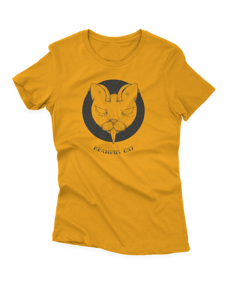 Camiseta Manga Curta Feminina Krampus Cat