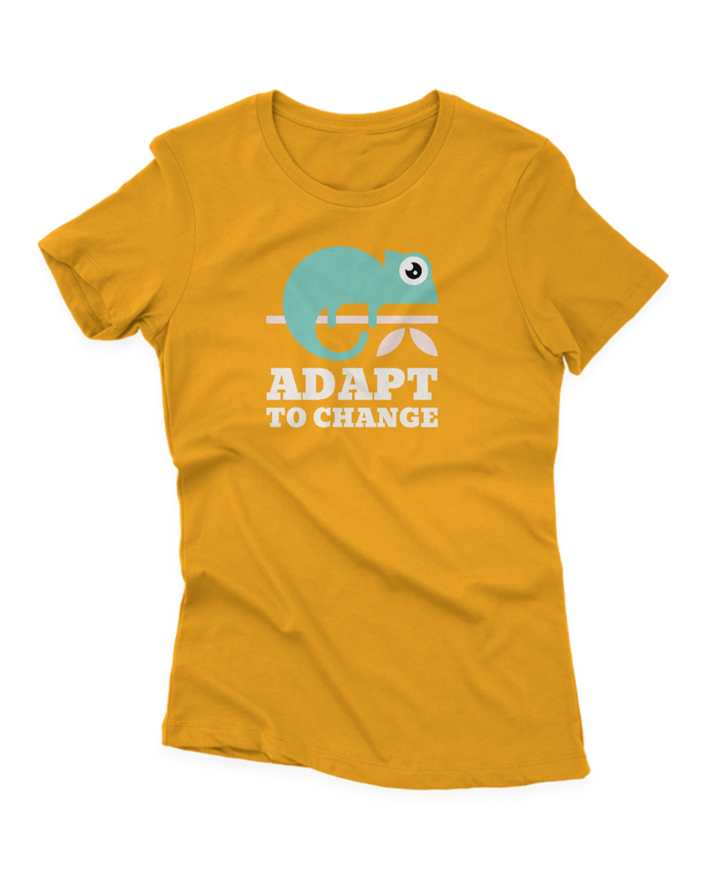 Camiseta Manga Curta Feminina Camaleão Adapt to Change