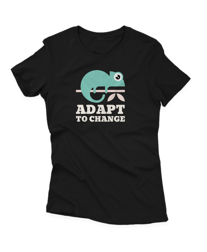 Camiseta Manga Curta Feminina Camaleão Adapt to Change