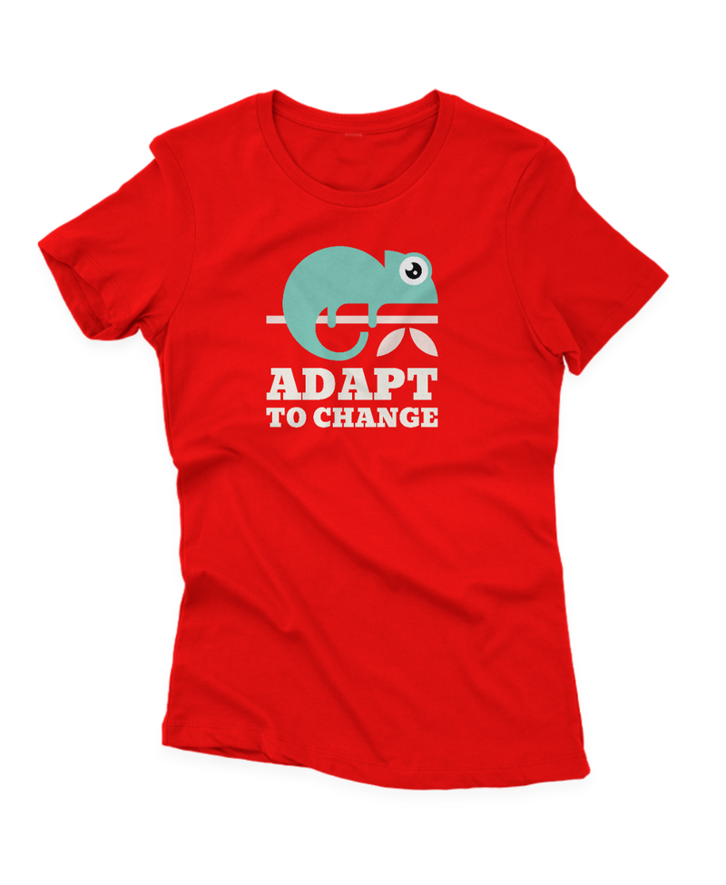 Camiseta Manga Curta Feminina Camaleão Adapt to Change