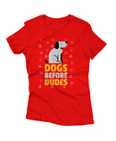 Camiseta Manga Curta Feminina Dogs Before Dudes