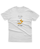 Camiseta Manga Curta Unisex Gato Doing this for Pizza