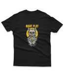 Camiseta Manga Curta Unisex Gato Night Play