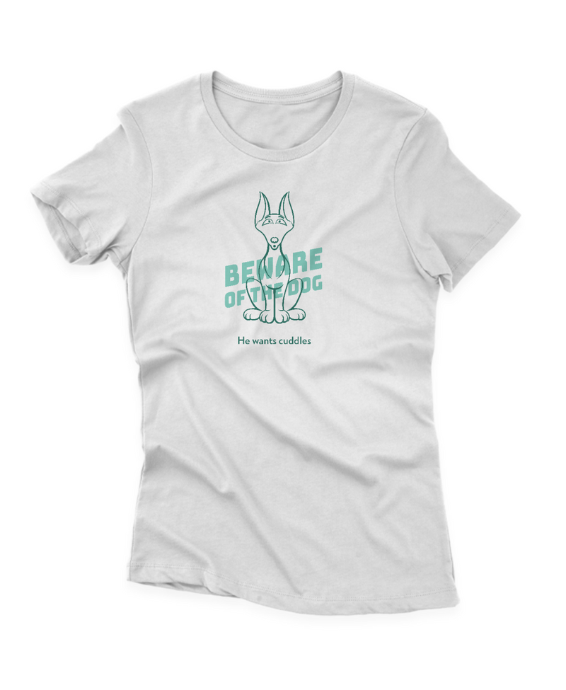 Camiseta Manga Curta Feminina Beware of the Dog