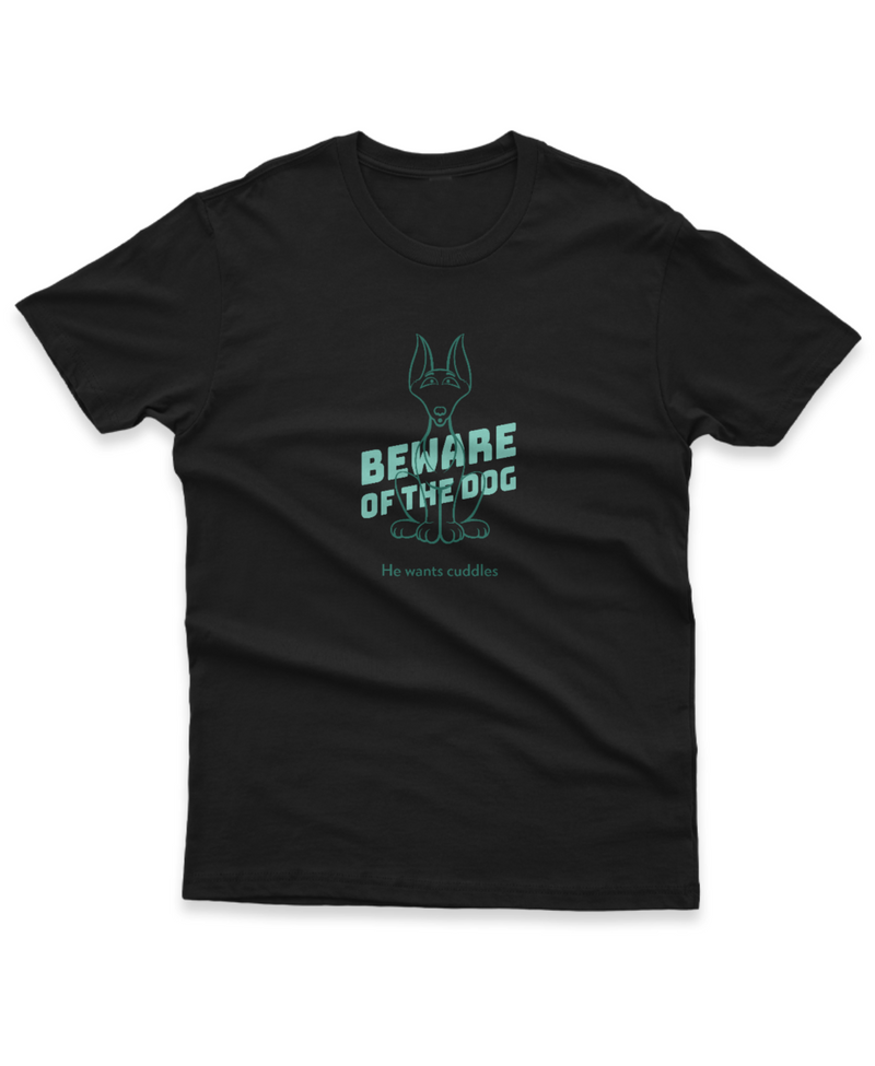 Camiseta Manga Curta Unisex Beware of the Dog