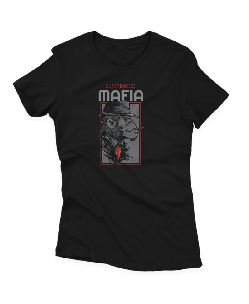 Camiseta Manga Curta Feminina Super Bosses Mafia