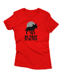 Camiseta Manga Curta Feminina Be Part of the Pack
