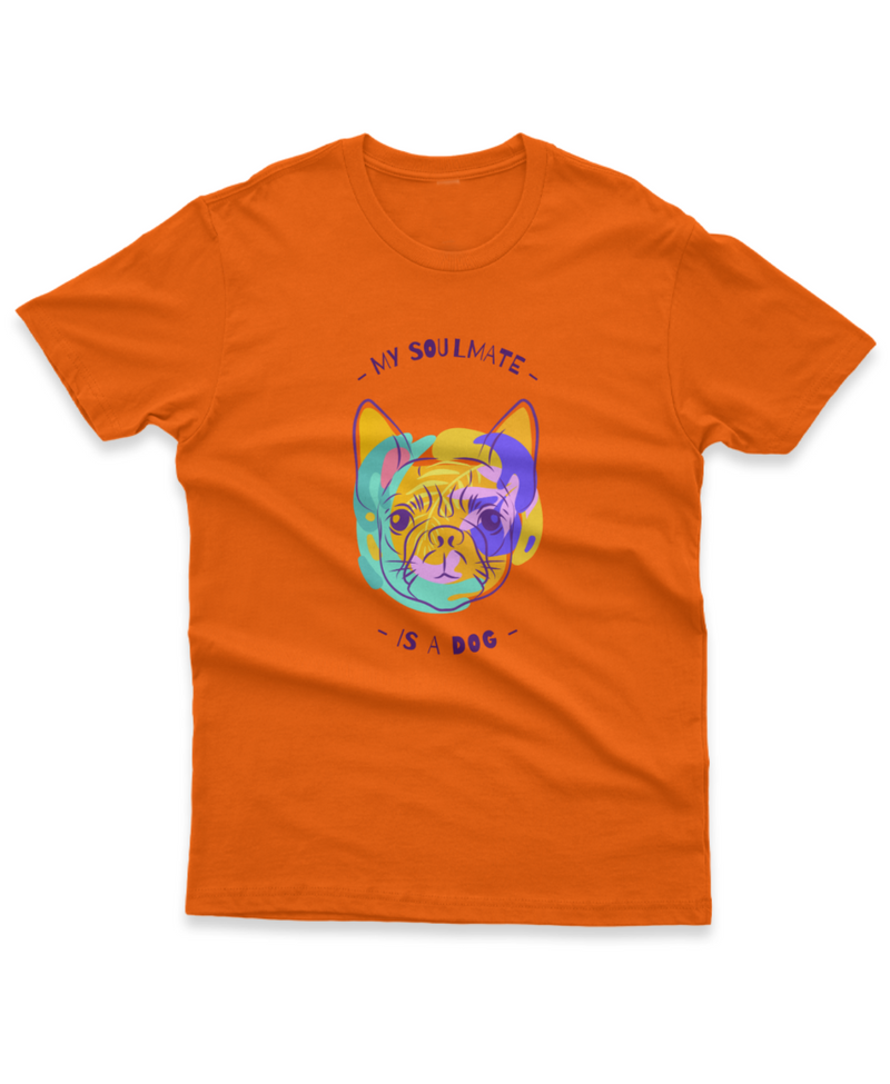 Camiseta Manga Curta Unisex My Soulmate is a Dog