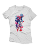 Camiseta Manga Curta Feminina Aquarela Ciclista 4 - ToughRide