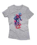 Camiseta Manga Curta Feminina Aquarela Ciclista 4 - ToughRide
