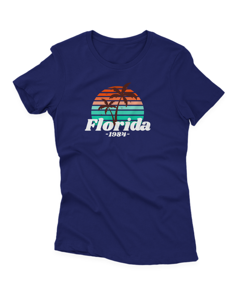 Camiseta Manga Curta Feminina Florida 1984