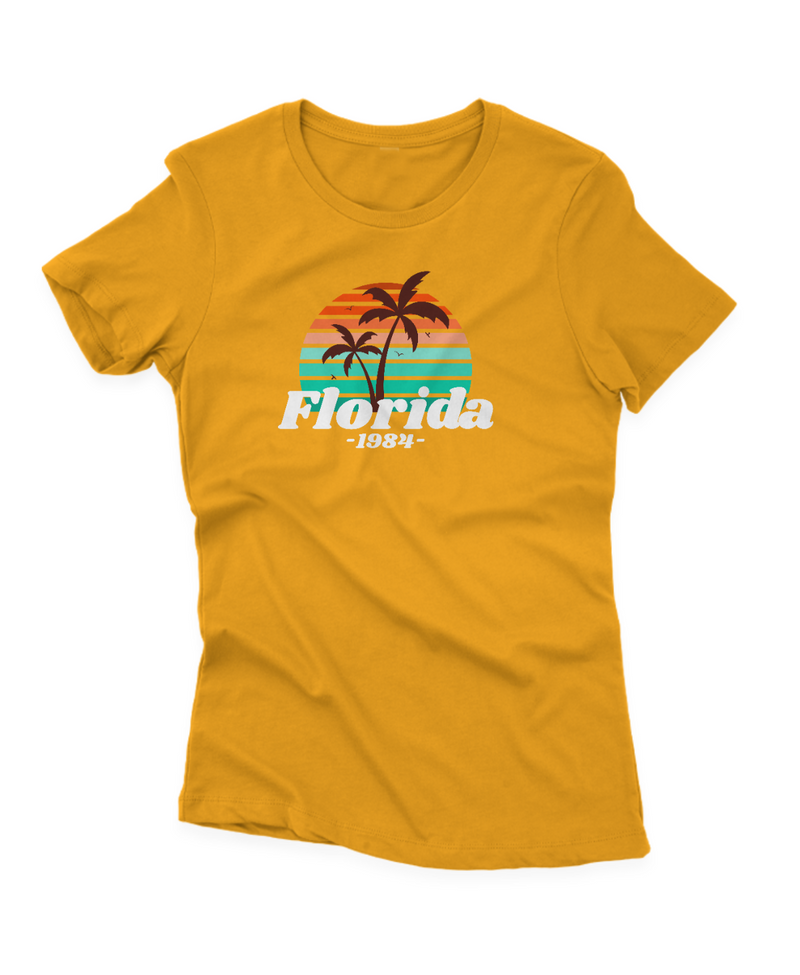 Camiseta Manga Curta Feminina Florida 1984