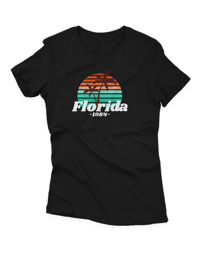 Camiseta Manga Curta Feminina Florida 1984
