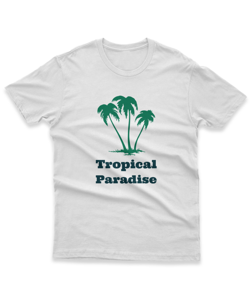 Camiseta Manga Curta Unisex Tropical Paradise
