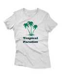 Camiseta Manga Curta Feminina Tropical Paradise