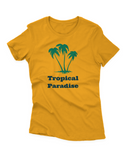 Camiseta Manga Curta Feminina Tropical Paradise