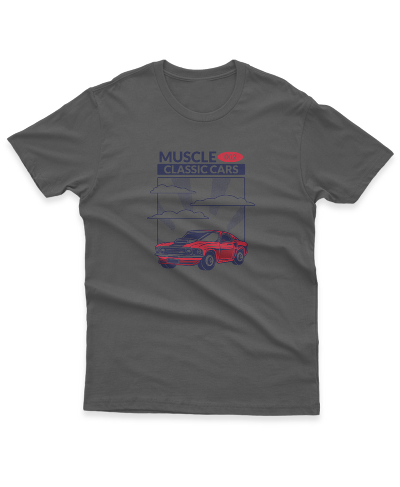 Camiseta Manga Curta Unisex Muscle Classic Cars