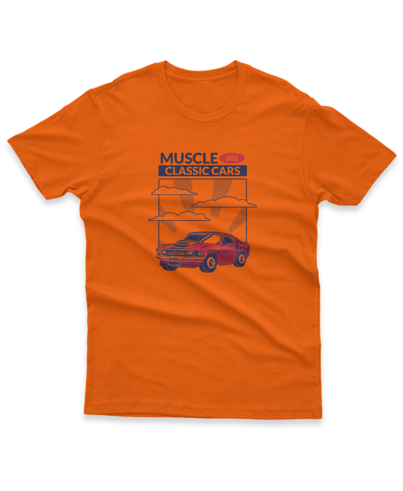 Camiseta Manga Curta Unisex Muscle Classic Cars