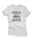 Camiseta Manga Curta Feminina Dirija Como Se Fosse 1960