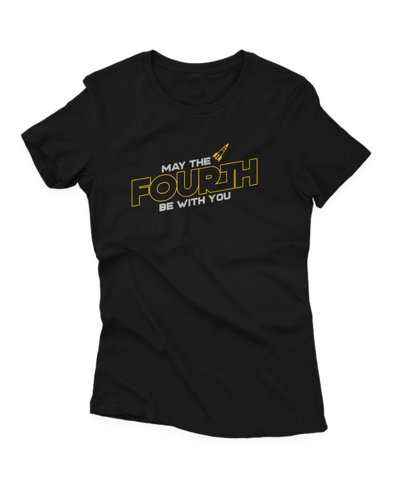 Camiseta Manga Curta Feminina May The Fourth Be With You