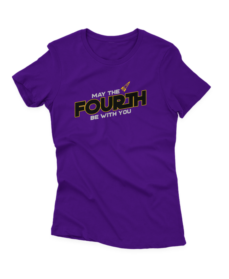 Camiseta Manga Curta Feminina May The Fourth Be With You