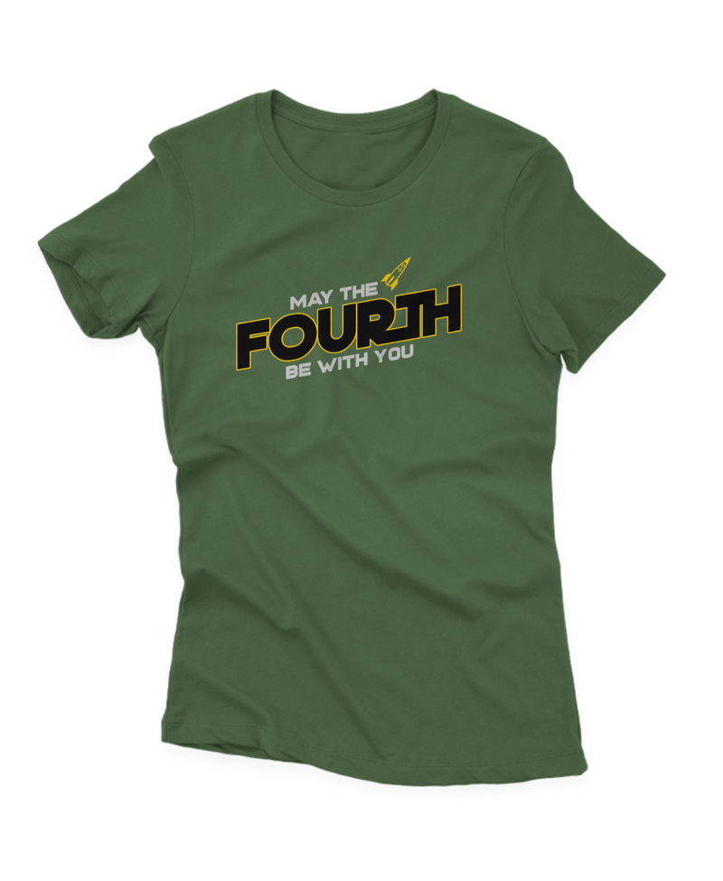 Camiseta Manga Curta Feminina May The Fourth Be With You