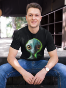 Camiseta Manga Curta Unisex Alien Verde