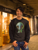 Camiseta Manga Curta Unisex Alien Verde