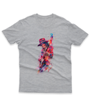 Camiseta Manga Curta Unisex Santana com sua Guitarra