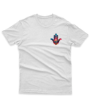 Camiseta Manga Curta Unisex Simbolo Hamsa Colorido Canto