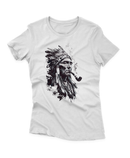 Camiseta Manga Curta Feminina Índio Cachimbo