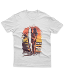 Camiseta Manga Curta Unisex Surfista Por do Sol