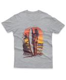 Camiseta Manga Curta Unisex Surfista Por do Sol