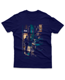 Camiseta Manga Curta Unisex The Hitman Estilo Azul
