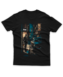 Camiseta Manga Curta Unisex The Hitman Estilo Azul