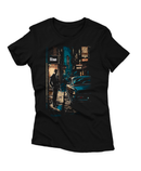 Camiseta Manga Curta Feminina The Hitman Estilo Azul