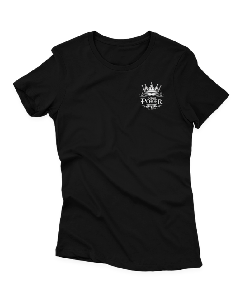 Camiseta Manga Curta Feminina God of Poker Crown 1 & GoD