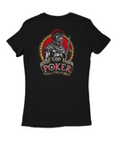 Camiseta Manga Curta Feminina Always Believe & God of Poker Warrior Golden