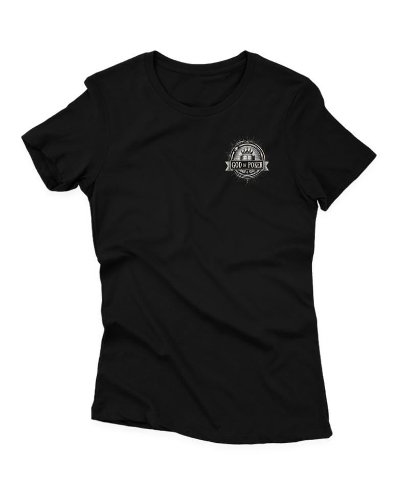 Camiseta Manga Curta Feminina God of Poker Crown 2 & GoD