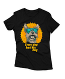 Camiseta Manga Curta Feminina Cachorro Sol Every Dog has his Day