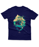 Camiseta Manga Curta Unisex Frase No Man is an Island